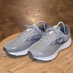 Brooks Ghost 14 Running Shoes Grey Oyster Men’s Size 8 Lightweight Comfort